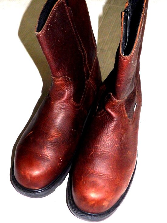 Worn Once Iron Age Brown Size 13 W Men  Work Boots. main image 16